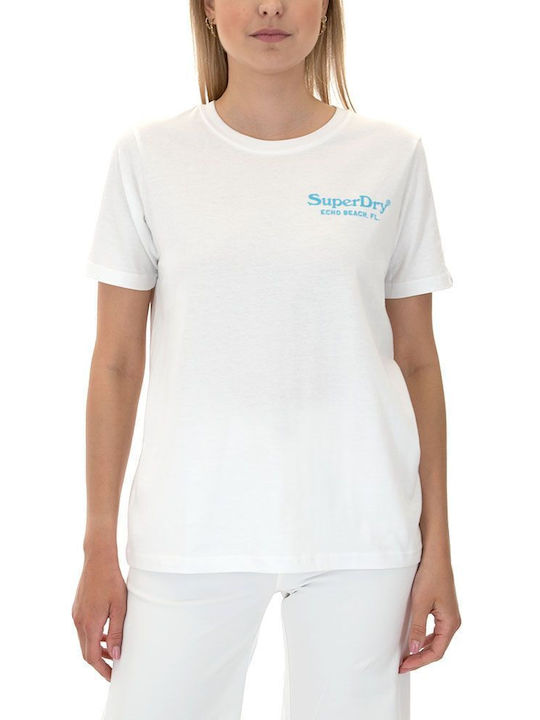Superdry Damen T-Shirt Weiß