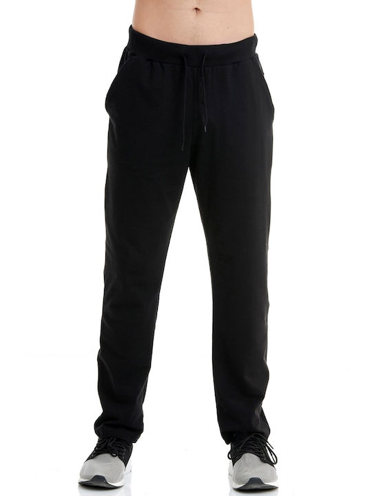 BodyTalk Men's Sweatpants with Rubber Black