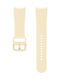 Samsung Sport M/L Armband Silikon Beige Wood (Galaxy Watch4/5/6/7/FE/4 Classic/6 Classic/5 Pro)