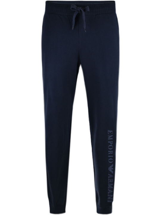 Emporio Armani Men's Sweatpants with Rubber Navy Blue