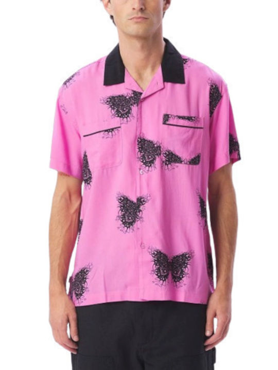 Obey Outcome Short-sleeved Shirt Pink
