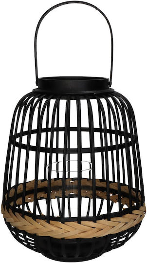 ArteLibre Φαναράκι Bamboo Επιδαπέδιο Μαύρο 29.5x29.5x34.5εκ.