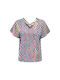 Only Women's Summer Blouse Short Sleeve Multicolour