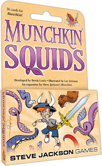 Разширение на играта Munchkin Squids за 3+ играчи 12+ години (EN) Steve Jackson Games