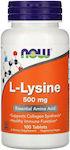 Now Foods L-Lysine 500mg 100 ταμπλέτες