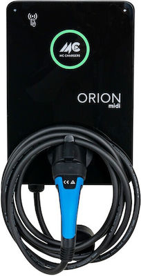 Mc Chargers Orion Midi Wandmontiert Dreiphasig Elektroauto-Ladestation 22kW mit Integriertes Kabel Typ 2