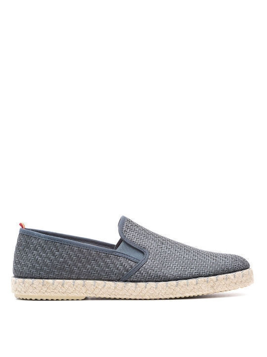 Perlamoda 214810240 Lederne Herren Espadrilles in Blau Farbe 214810240/MARINO