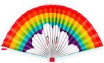 Fiesta & Siesta Rainbow Polychrome Carnival Fan