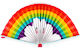 Fiesta & Siesta Rainbow Carnival Fan Polychrome