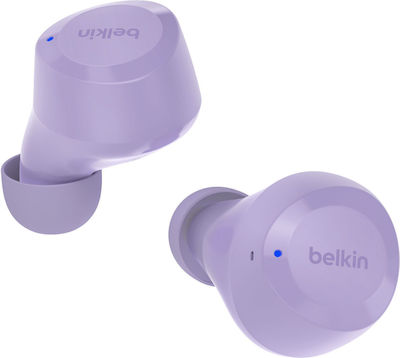 Belkin Soundform Bolt Earbud Bluetooth Handsfree Ακουστικά με Αντοχή στον Ιδρώτα και Θήκη Φόρτισης Lavender