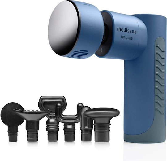 Medisana MG600 Gun Massage for the Neck, the Head, the Waist, the Back, the Legs, the Body & the Hands with Vibration and Heating Function Blue
