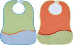 X-treme Baby Waterproof Bib Plastic with Hoop & Loop Fastener & Pocket Multicolored 2pcs