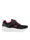 Softy Evolve Kids Sports Shoes Running with Hoop & Loop Closure Black