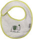 Figlio Bino Elephant Bib Fabric with Hoop & Loop Fastener Green