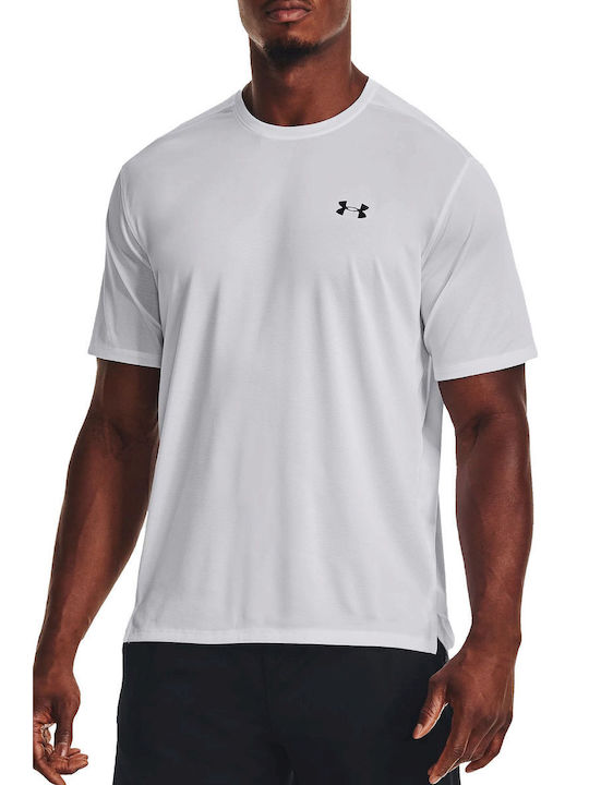 Under Armour Bărbați T-shirt Sportiv cu Mânecă Scurtă Alb