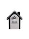 SB-4 Wall-Mounted Combination Key Holder Metallic with Lock 4 Hooks 13.5x5.5x15cm