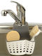 Veltihome Kitchen Sink Organizer Made of White Plastic