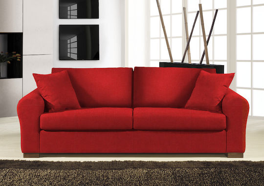 Ορφέας Διθέσιος Καναπές Κόκκινος 165x90x90εκ. 16205139