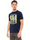 T-shirt Navy Μπλε