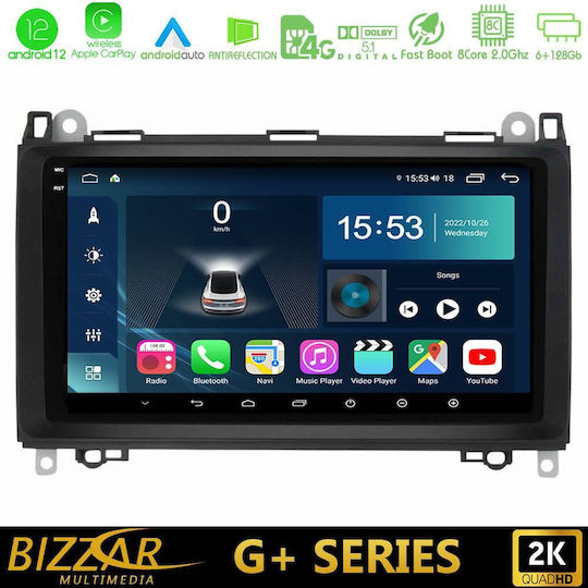 Bizzar Ηχοσύστημα Αυτοκινήτου για Mercedes-Benz Vito / Sprinter / Viano / A Class 2004-2019 (Bluetooth/USB/WiFi/GPS/Apple-Carplay/Android-Auto) με Οθόνη Αφής 9"
