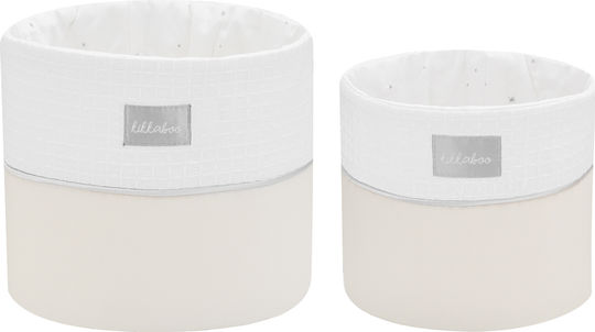 Kikka Boo Nursery Storage Baskets Beige 2pcs