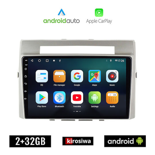 Kirosiwa Car Audio System for Toyota Verso 2004-2009 (Bluetooth/USB/AUX/WiFi/GPS/Apple-Carplay/Android-Auto) with Touch Screen 9"