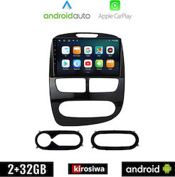 Kirosiwa Ηχοσύστημα Αυτοκινήτου για Renault Clio 2012-2015 (Bluetooth/USB/AUX/WiFi/GPS/Apple-Carplay/Android-Auto)