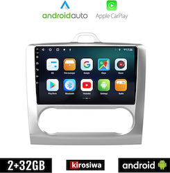 Kirosiwa Car-Audiosystem für Ford Schwerpunkt 2004-2011 (Bluetooth/USB/WiFi/GPS/Apple-Carplay/Android-Auto) mit Touchscreen 9"