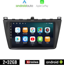 Kirosiwa Sistem Audio Auto pentru Mazda 6 2008+ (Bluetooth/USB/AUX/WiFi/GPS/Apple-Carplay/Android-Auto) cu Ecran Tactil 9"