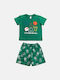 Dreams by Joyce Set Top & Bottom Kids Summer Cotton Pyjamas Green