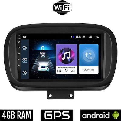 Car-Audiosystem für Fiat 500X 2014> (Bluetooth/USB/AUX/WiFi/GPS) mit Touchscreen 9"