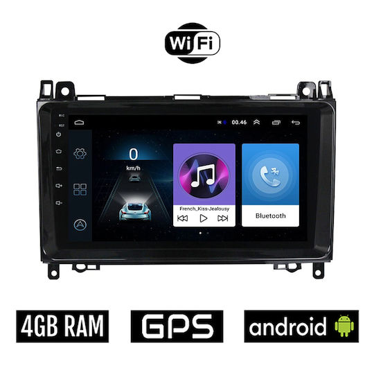 Auto-Audiosystem für Mercedes-Benz B Klasse (W245) 2005-2012 (Bluetooth/USB/WiFi/GPS/Apple-Carplay/Android-Auto) mit Touchscreen 9"