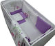 Beboulino Set Pentru Patut Jungle Violet 9buc piese