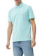 S.Oliver Men's Short Sleeve Blouse Polo Light Blue