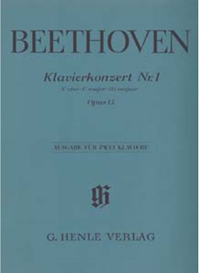 G. Henle Verlag Ludwig Van Beethoven - Concerto For Piano And Orchestra No.1- C Major Παρτιτούρα για Πιάνο