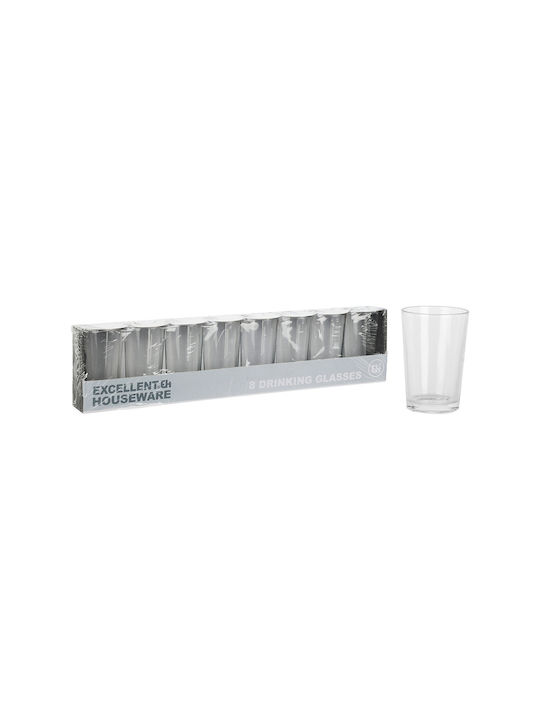 Excellent Houseware Set Gläser Wasser aus Glas 240ml 8Stück