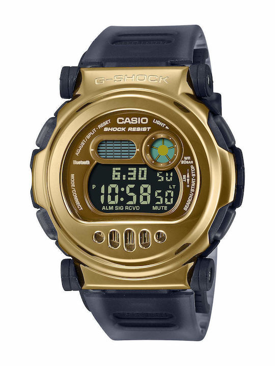 Casio G-shock Ceas Barbatesc Automat Cu Curea Din Cauciuc Albastră