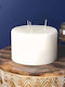 Candle Column 20X12CM 3 Wicks (White)