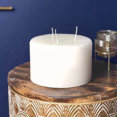 Candle Column 20X12CM 3 Wicks (White)