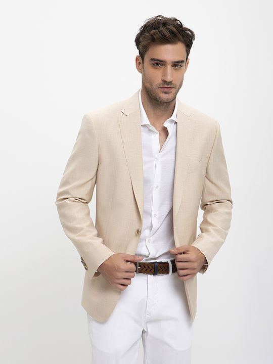 Modern Fit Vardas Beige Suit Jacket