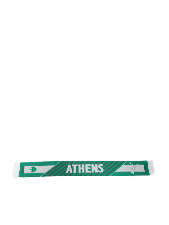 Panathinaikos Puma Scarf Knitted with fringes 053175-01