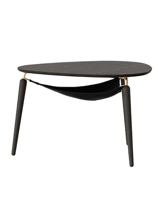 Coffee Table Hang Out 5114 Φ80x48,9cm Black Oak-Brass Umage