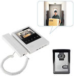 Home CCTV with high definition camera & Night vision with 3,2'' monitor and socket for electronic lock