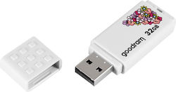 GoodRAM UME2 Spring 32GB USB 2.0 Stick Λευκό