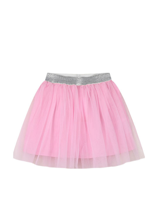 Energiers Kids' Tulle Tutu Skirt Monochrome Pink