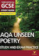 Aqa English Literature Unseen Poetry Study And Exam Practice, Note York Pentru Gcse (9-1)