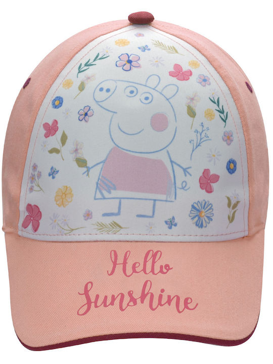 Stamion Kids' Hat Jockey Fabric Peppa Pig Pink