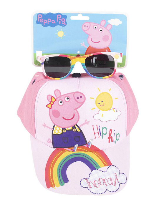 Cerda Kinderhut Jockey Stoff Peppa Pig Rosa