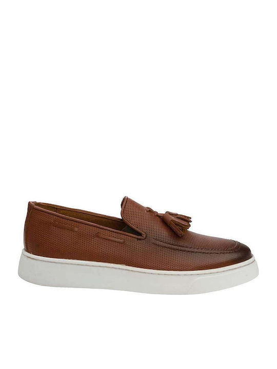 Giacomo Carlo BY884 Men's Leather Loafers Tabac...