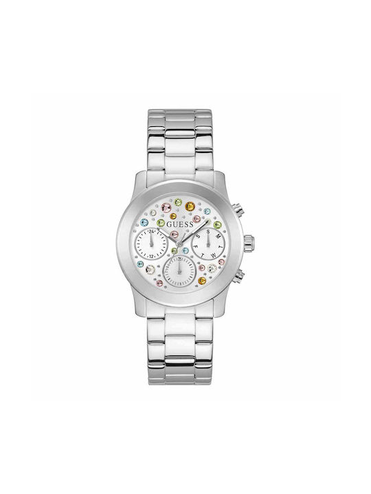 Guess Fantasia Watch with Silver Metal Bracelet